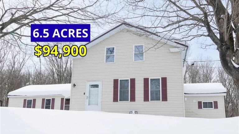 Dirt cheap Farmhouse in new york on 6 acres $94,900