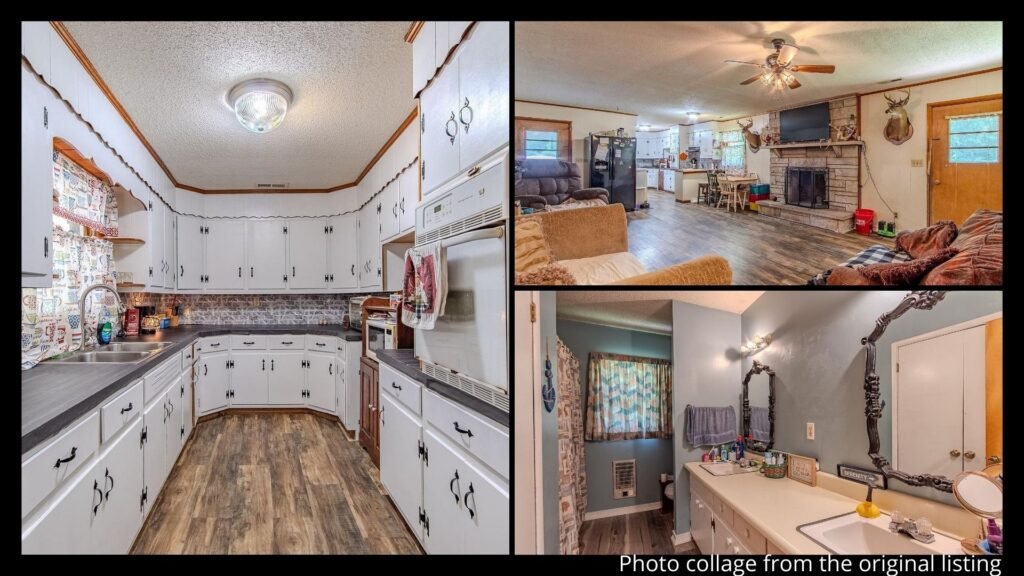 move-in ready farmhouse interior in Waynesboro Tennessee