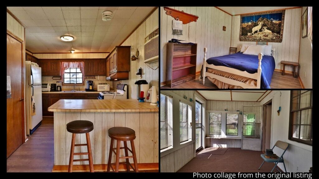 cozy farmhouse interior with sunroom in Henning Tennessee