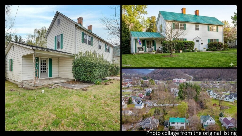 historic colonial farmhouse in Elizabethton Tennessee mountains