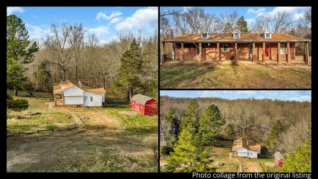 cheap farmhouse with land in Trenton Tennessee countryside