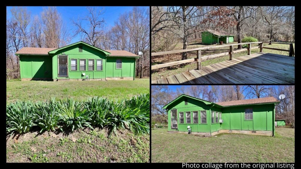 cheap rural home with land in Henning Tennessee near Fort Pillow State Park