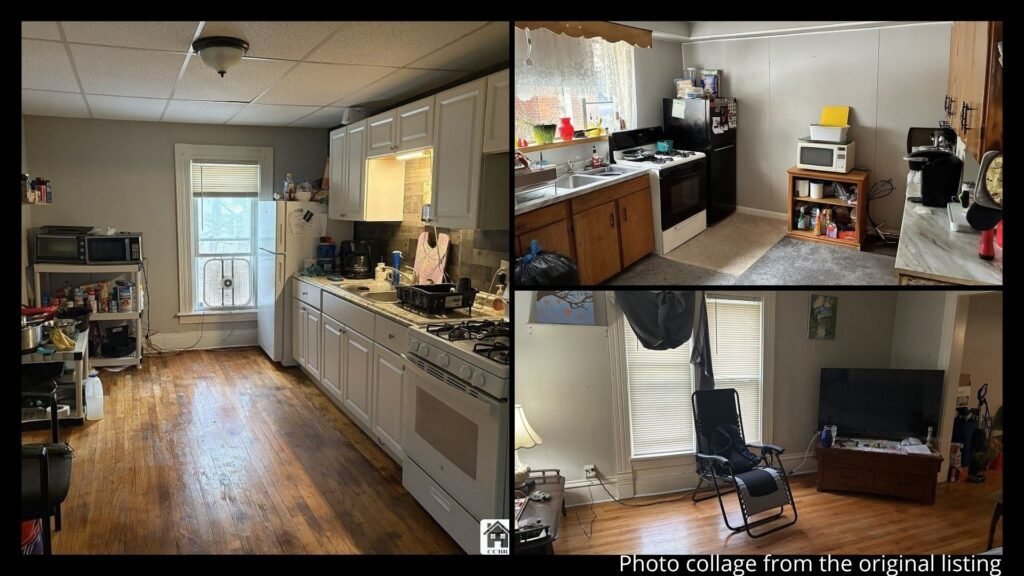 Interior of multi family cheap farmhouse in Jamestown New York with rental units