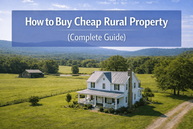 Cheap rural property in New York farmhouse with land countryside guide