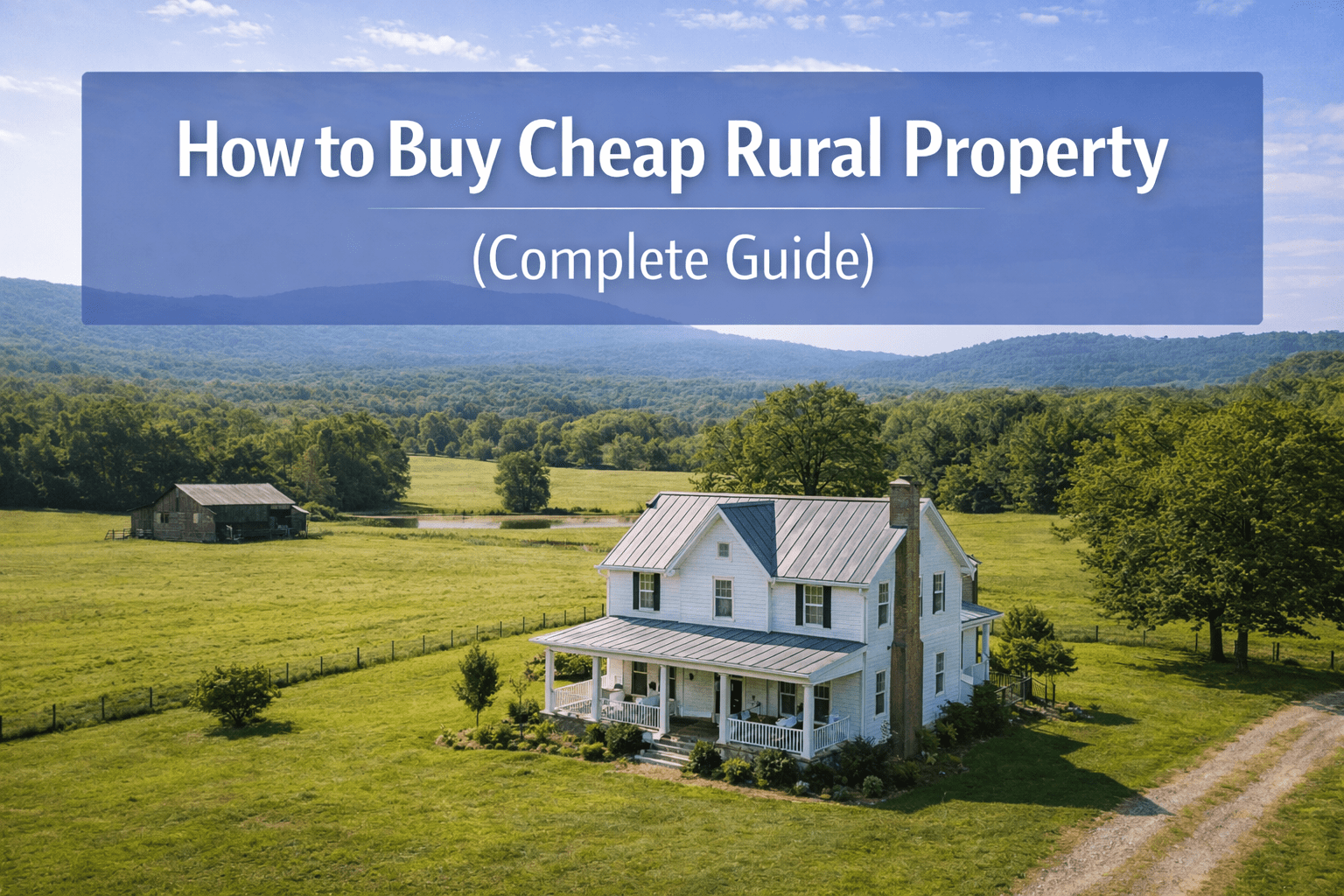 Cheap rural property in New York farmhouse with land countryside guide