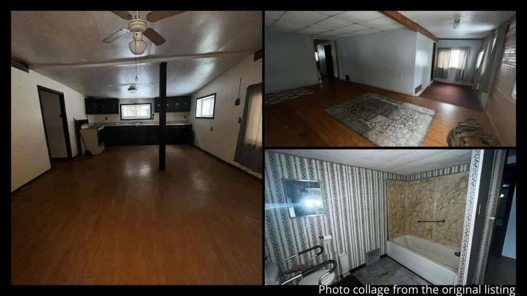 interior farmhouse Pennsylvania Templeton with large kitchen and living room