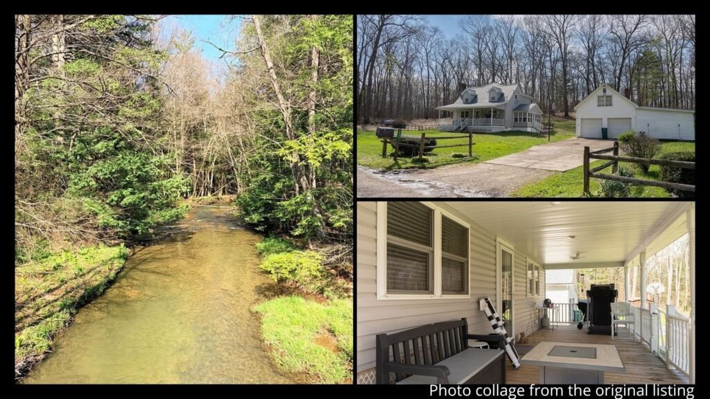 farmhouse land in Pennsylvania with fire pit forest access and nearby river in Tionesta