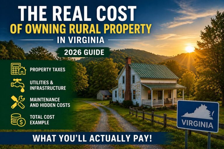 real cost of owning rural property in Virginia including taxes utilities and maintenance