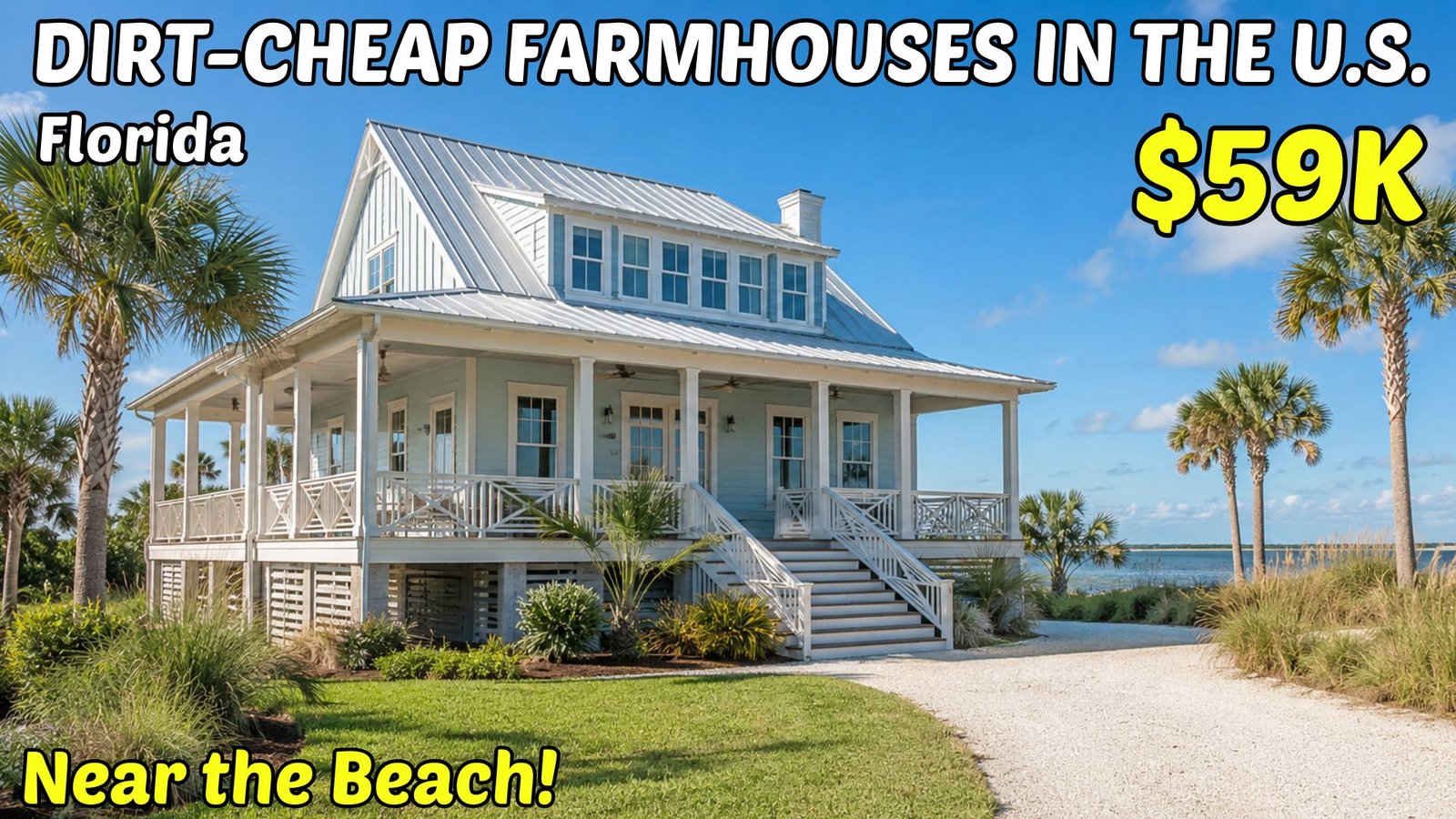 Cheap farmhouses with land for sale in Florida — rural properties under $150,000