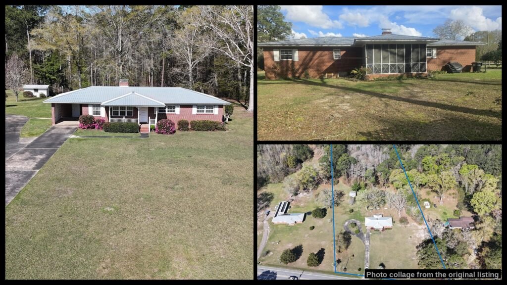 Exterior view of the land and property in Bonifay, Florida.