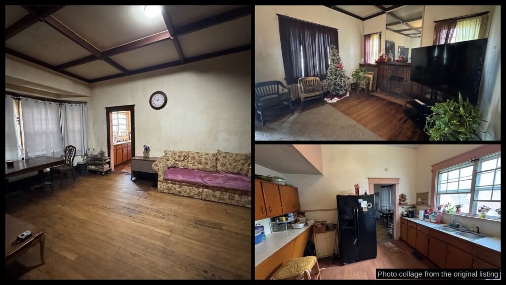 Interior photos of cheap farmhouse in Haynesville, LA — 2,500 sqft, 4 bed, 2 bath