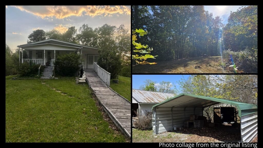 land in Coeburn Virginia with mountain views, garden areas, garage, carport, and possible second homesite