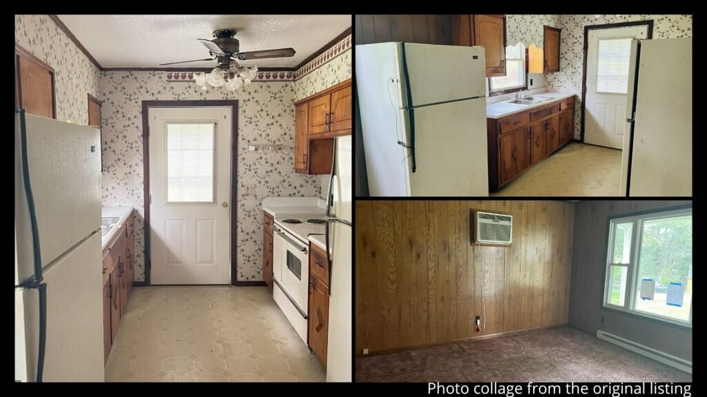 interior of Clintwood Virginia fixer-upper cottage with three bedrooms and renovation potential