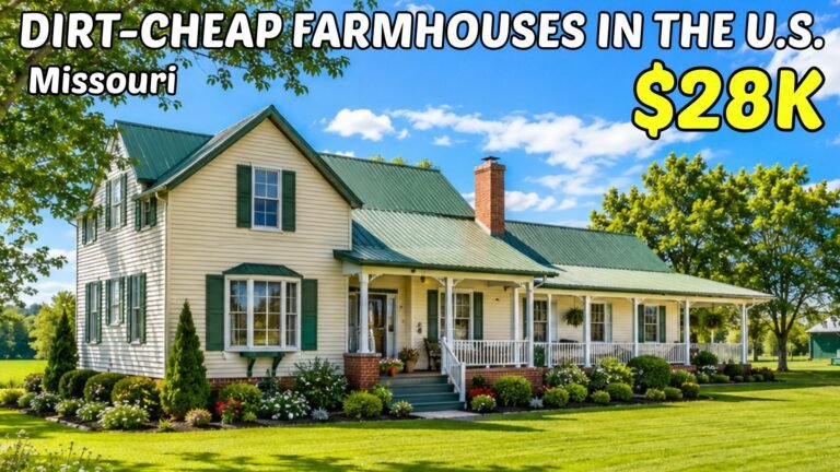 11 cheap farmhouses in Missouri with land — rural homes and acreage for sale priced from $249,900 down to $28,520
