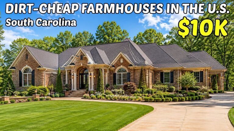 Cheap farmhouses in South Carolina with land — 10 rural properties from $255,000 down to a $10,000 lakefront auction