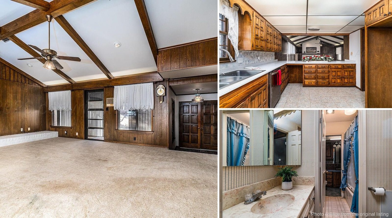 Interior of cheap farmhouse in Tulia Texas — 3 bedrooms, 2,288 sq ft