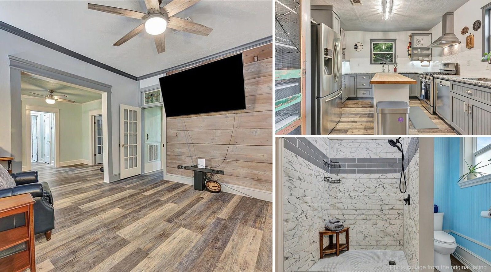 Interior of cheap farmhouse in Groveton Texas — 4 bedrooms, 2,004 sq ft