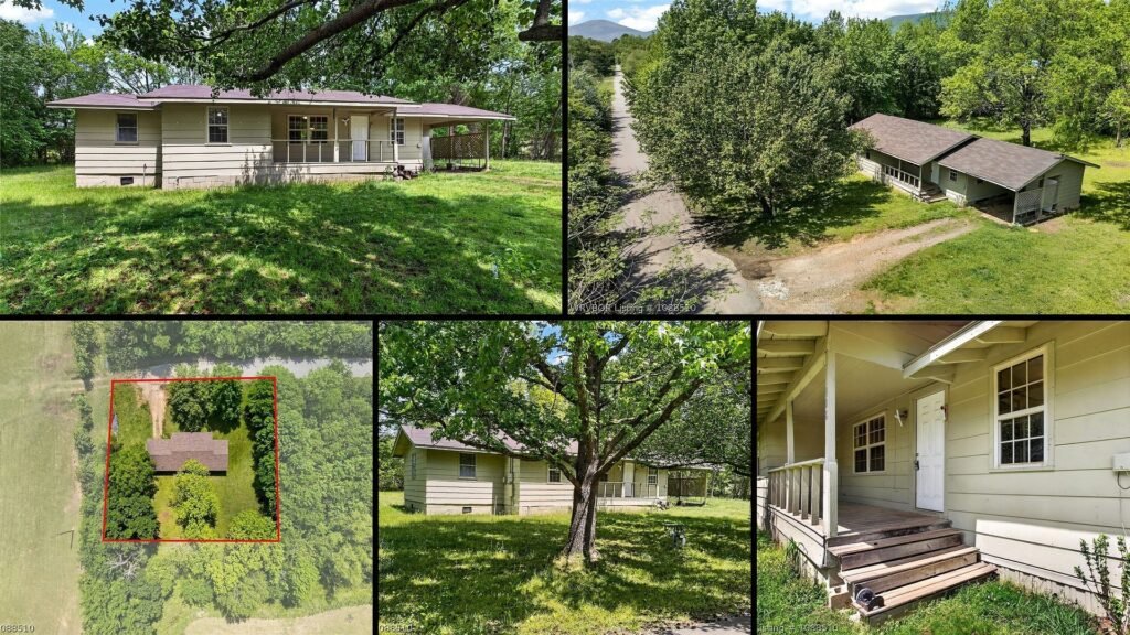 Exterior and land of cheap farmhouse in Hartford, Arkansas — 0.68 acres