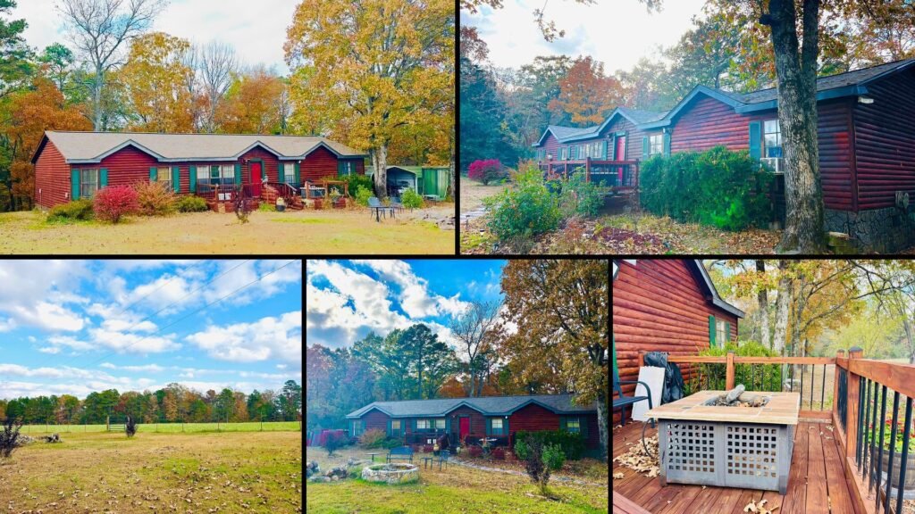 Exterior and land of cheap farmhouse in Shirley, Arkansas — 3.72 acres