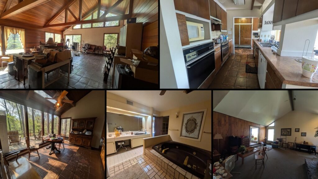 Interior of cheap farmhouse in Camden, Arkansas — 4 bed, 5 bath, 4,160 sq ft