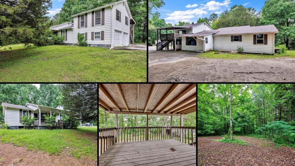 Cheap farmhouse in Alabama with land — 2-acre wooded Trafford property with deck
