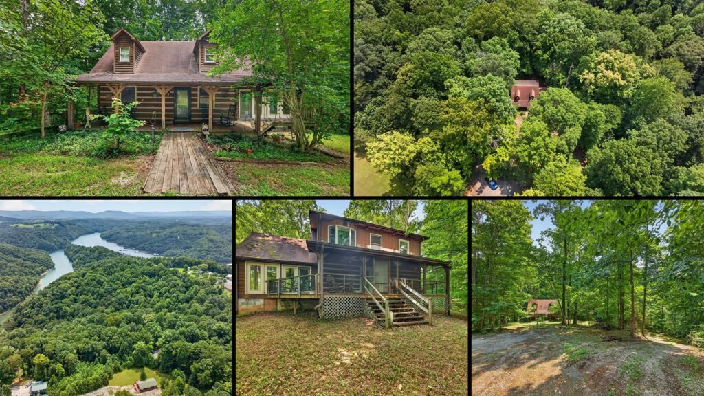 Exterior and land of a rural property for sale in Byrdstown Tennessee — 10 acres in Pickett County