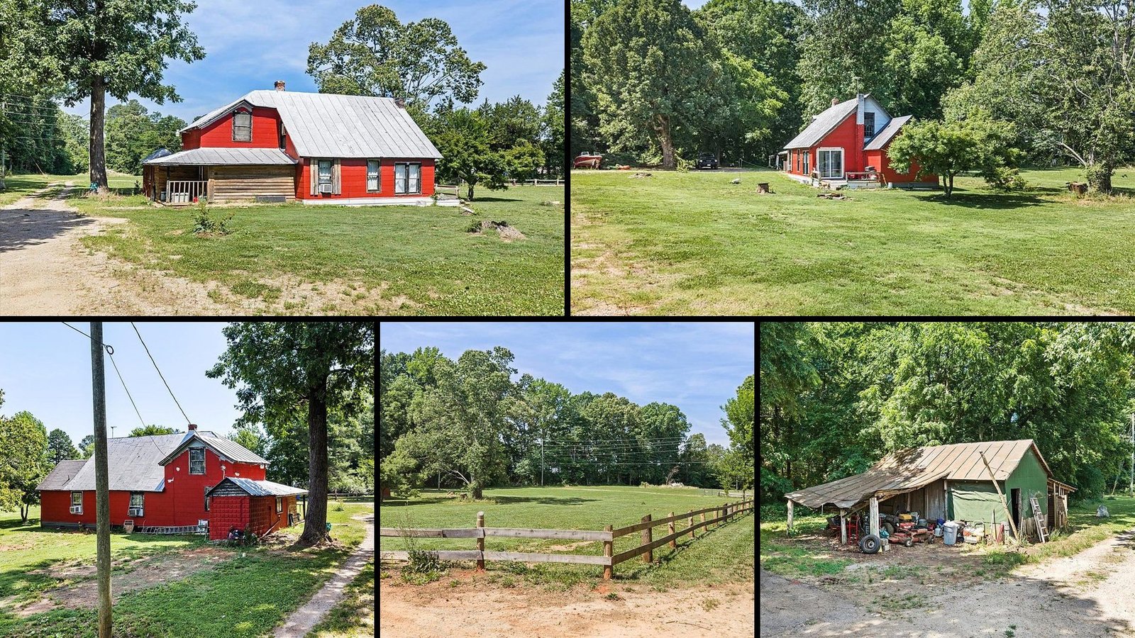 Exterior and land of a rural property for sale in Chase City Virginia — 2.05 acres in Mecklenburg County