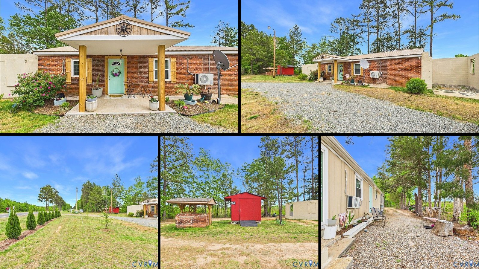 Exterior and land of a rural property for sale in Drakes Branch Virginia — 2.03 acres in Charlotte County