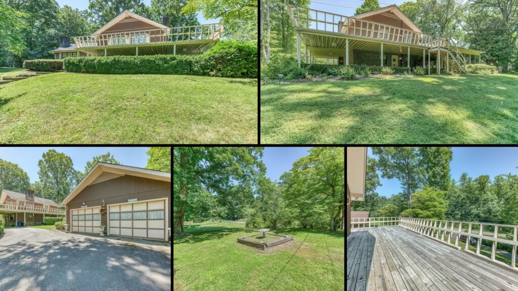 Exterior and land of a rural property for sale in Mountain City Tennessee — 5.94 acres in Johnson County