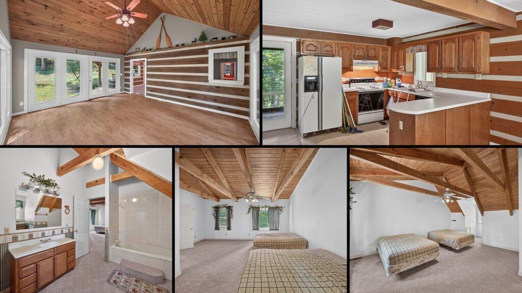Interior of a rural home for sale in Byrdstown Tennessee — 2 bedrooms, 2 bathrooms, 1,488 sq ft