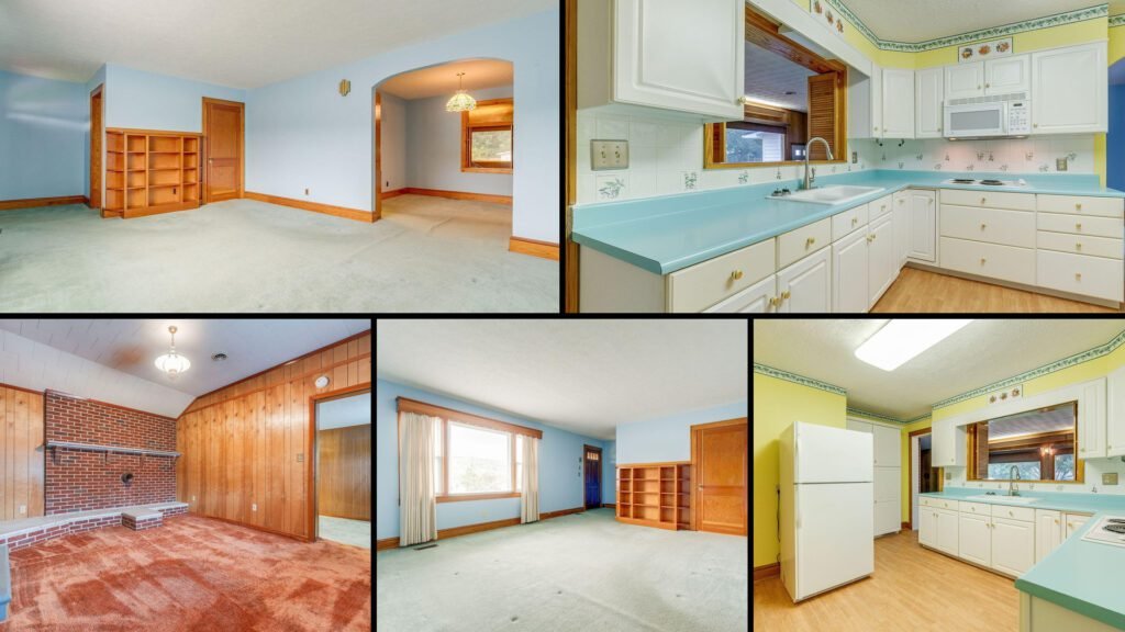 Interior of a rural home for sale in Elizabethton Tennessee — 3 bedrooms, 1.5 bathrooms, 2,338 sq ft