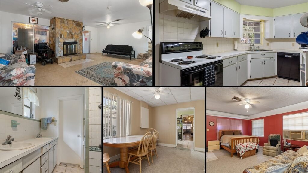 Interior of a rural home for sale in Floral City Florida — 4 bedrooms and 3 full baths across 2,159 sq ft in a split floor plan