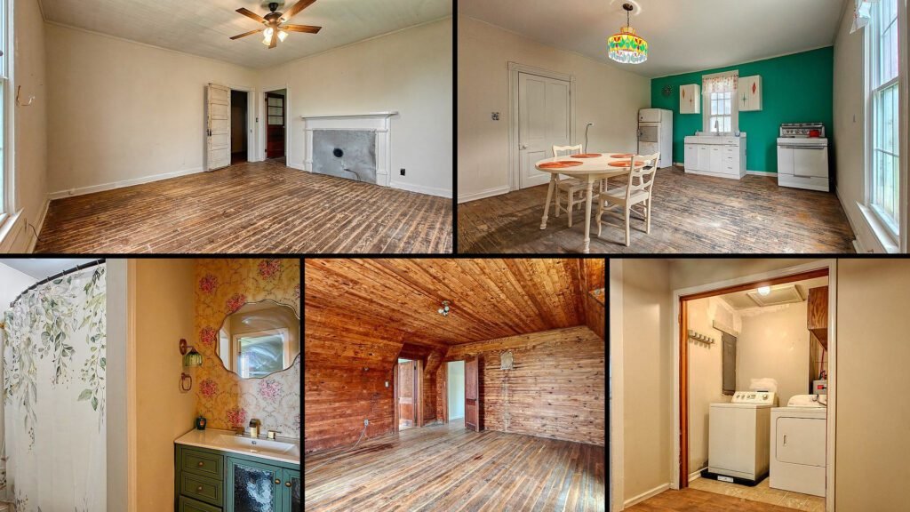 Interior of a rural home for sale in Henry Tennessee — 4 bedrooms, 2 bathrooms, 2,008 sq ft