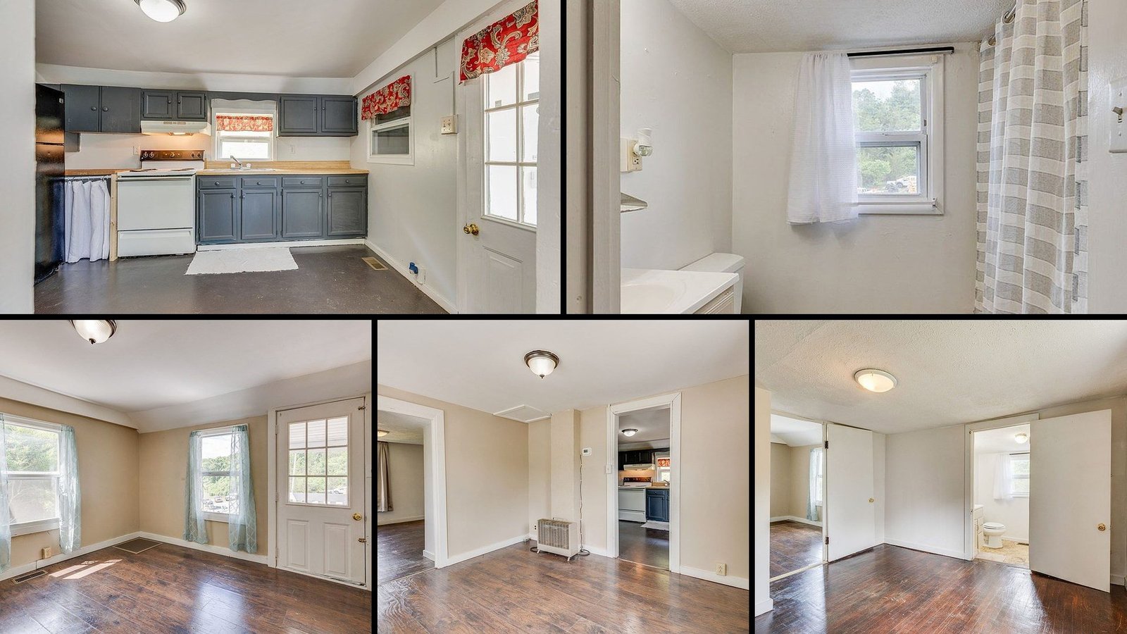 Interior of a rural home for sale in Lebanon Virginia — 2 bedrooms, 1 bathrooms, 648 sq ft