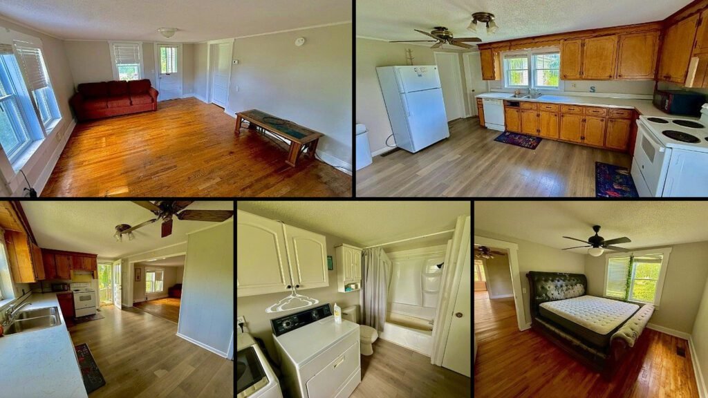 Interior of a rural home for sale in Loretto Tennessee — 3 bedrooms, 1 bathrooms, 1,132 sq ft