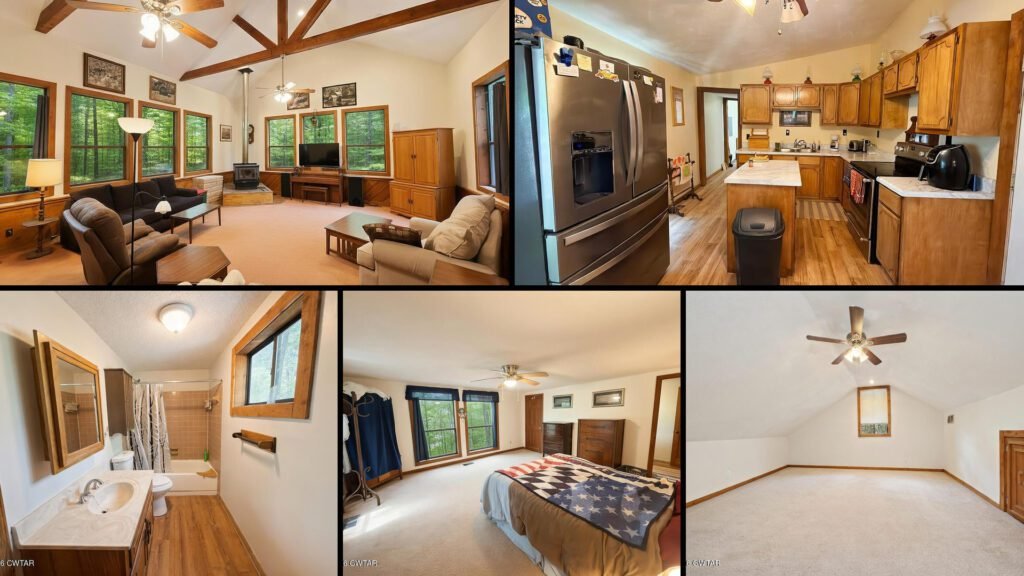 Interior of a rural home for sale in Pocahontas Tennessee — 2 bedrooms, 2 bathrooms, 2,218 sq ft