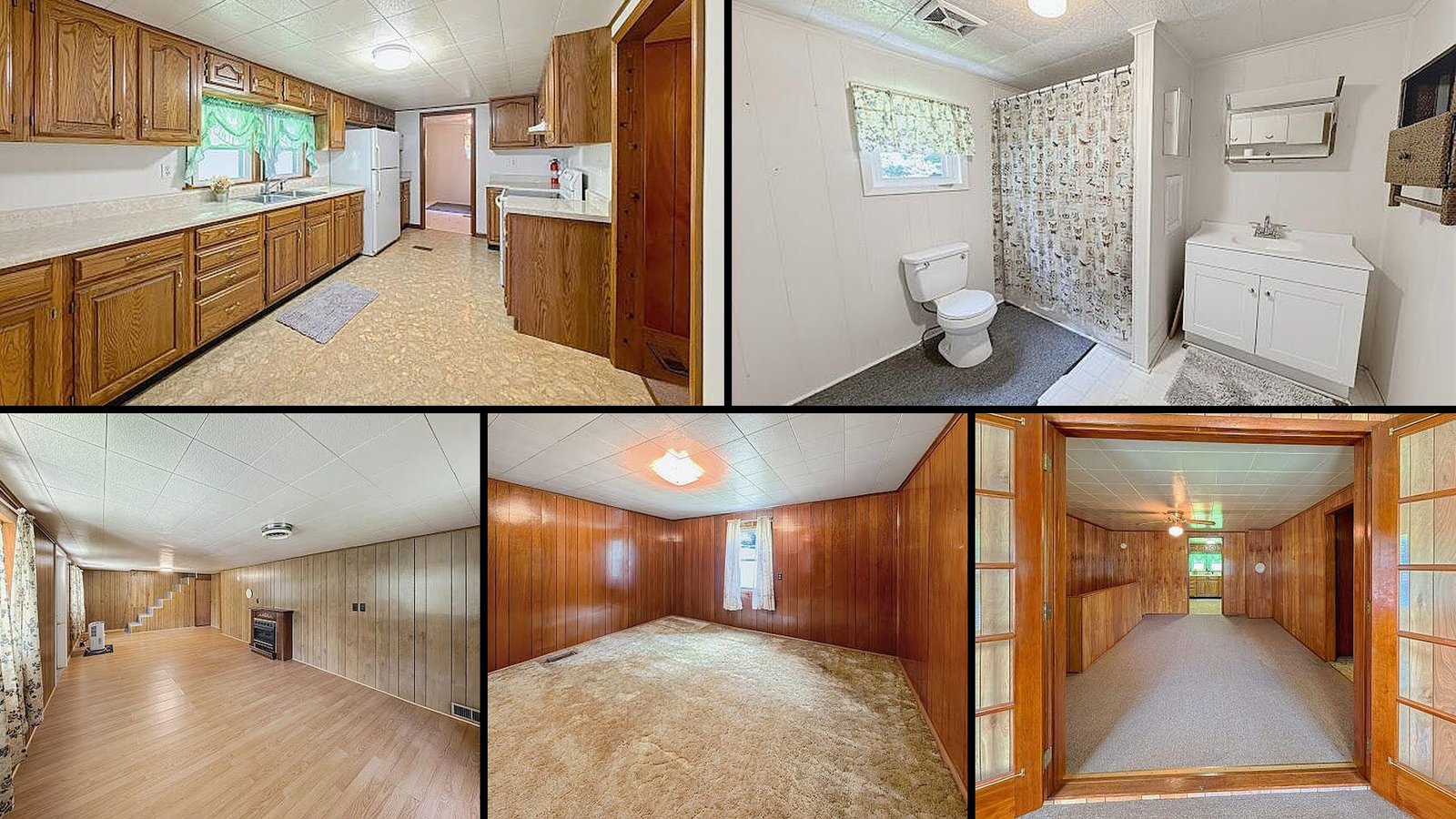Interior of a rural home for sale in Swords Creek Virginia — 2 bedrooms, 1 bathrooms, 1,551 sq ft