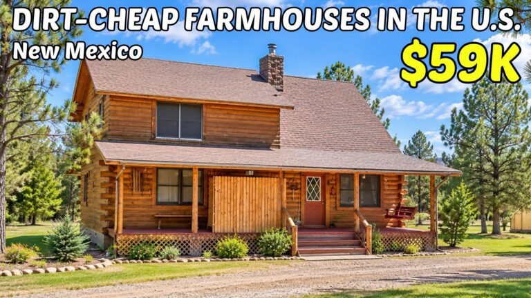 Illustrative rural New Mexico landscape graphic for a guide to homesteading in New Mexico