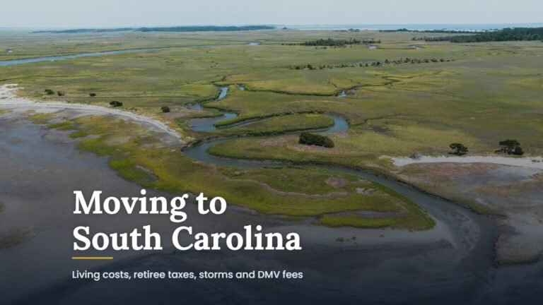 Moving to South Carolina guide cover over a tidal marsh on Hilton Head Island, South Carolina